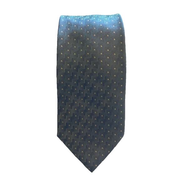 Giorgio Armani Blue Microdot 3.75” Silk Men’s Tie Made In Italy Necktie Designer - Picture 1 of 10